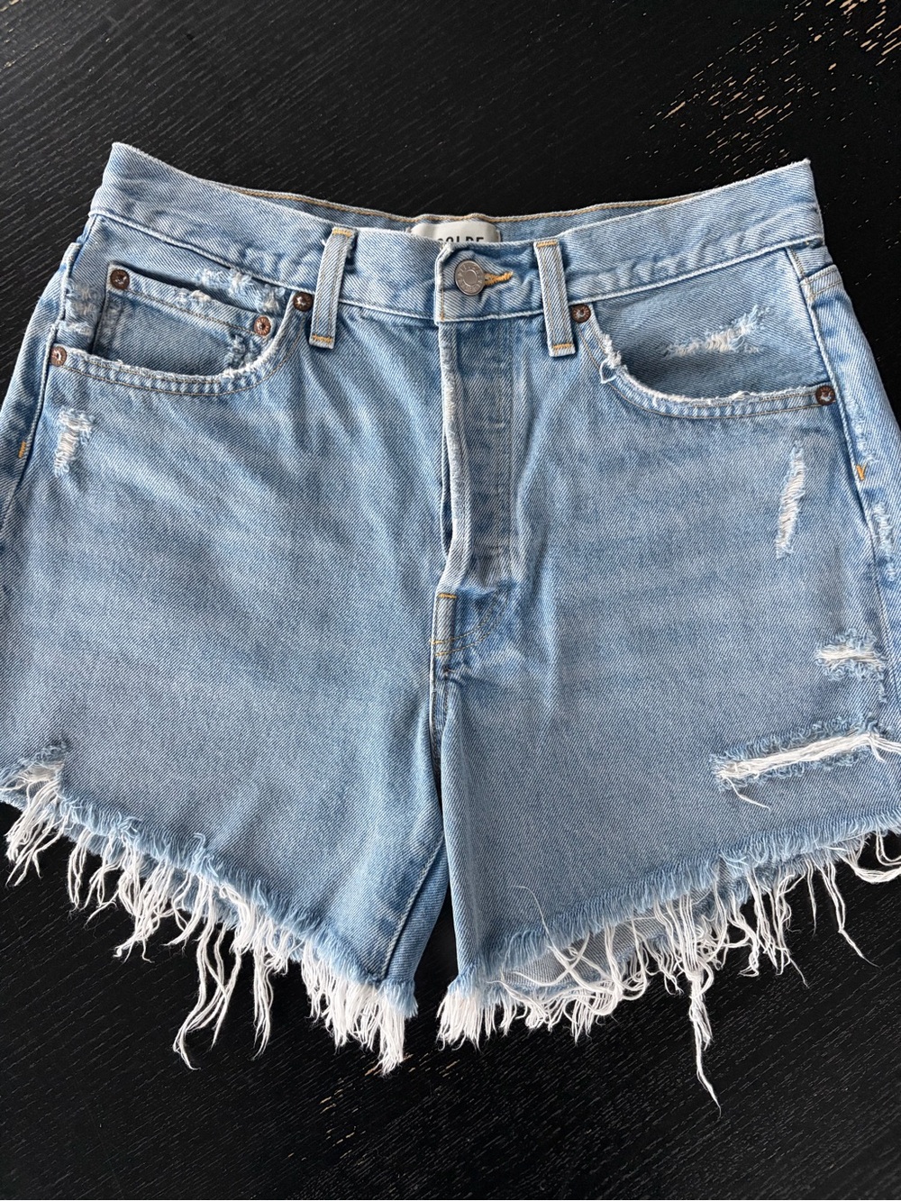 Agolde Parker Long Shorts in Swapmeet